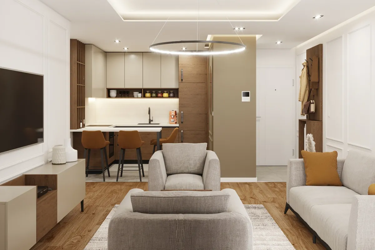 縦長リビング